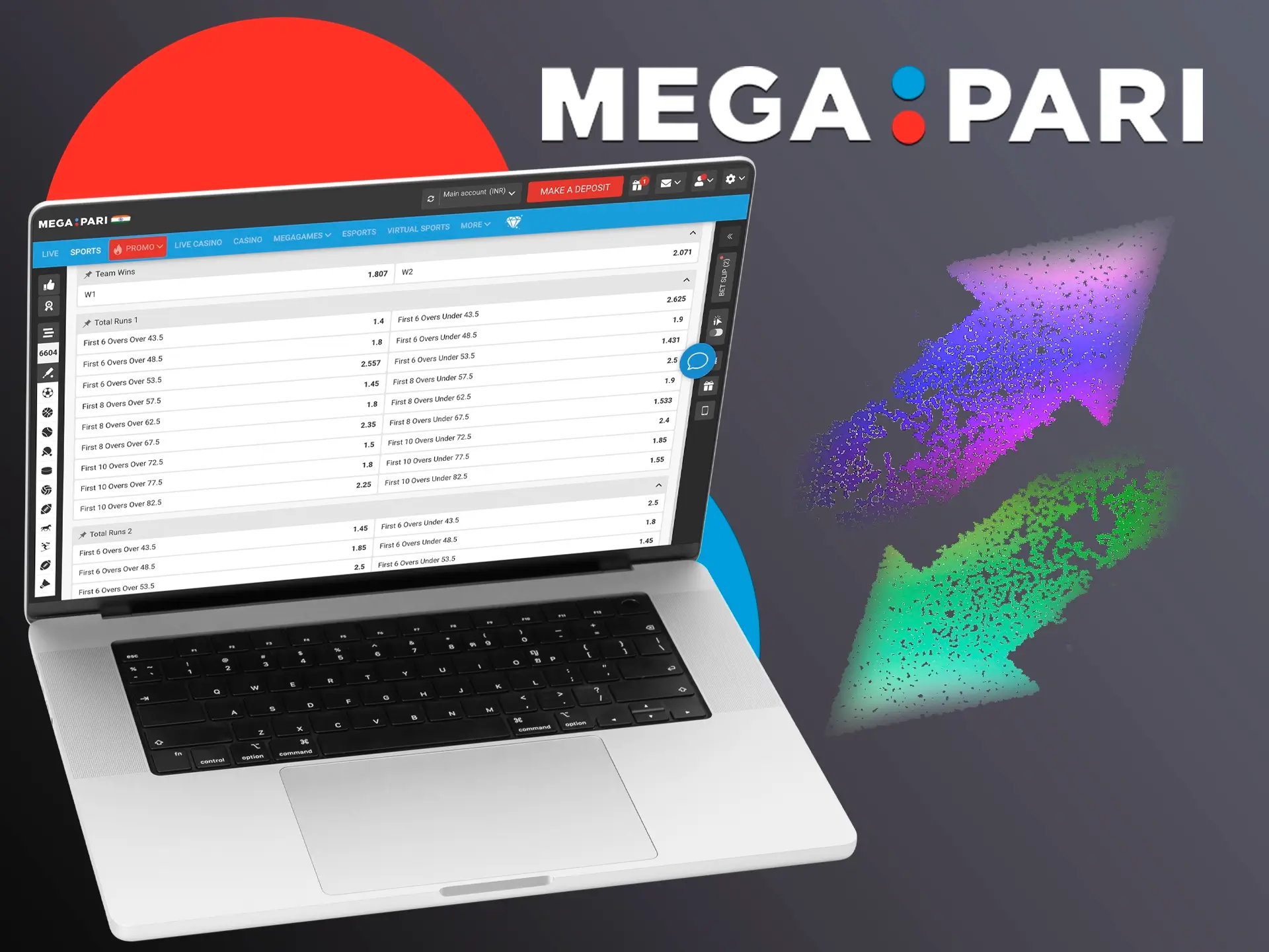 Study the odds Megapari gives on IPL and allocate your funds wisely.