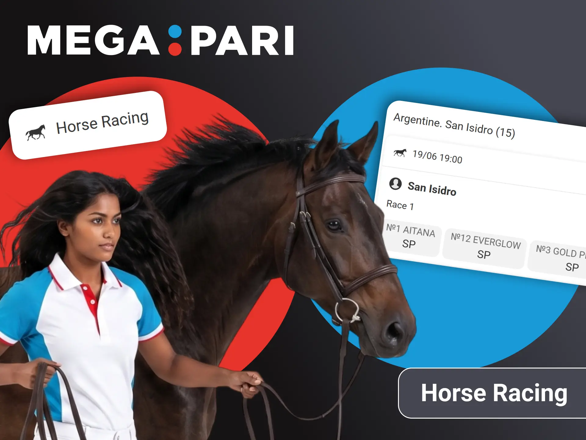 Wager on dynamic global horse racing events using official Megapari.