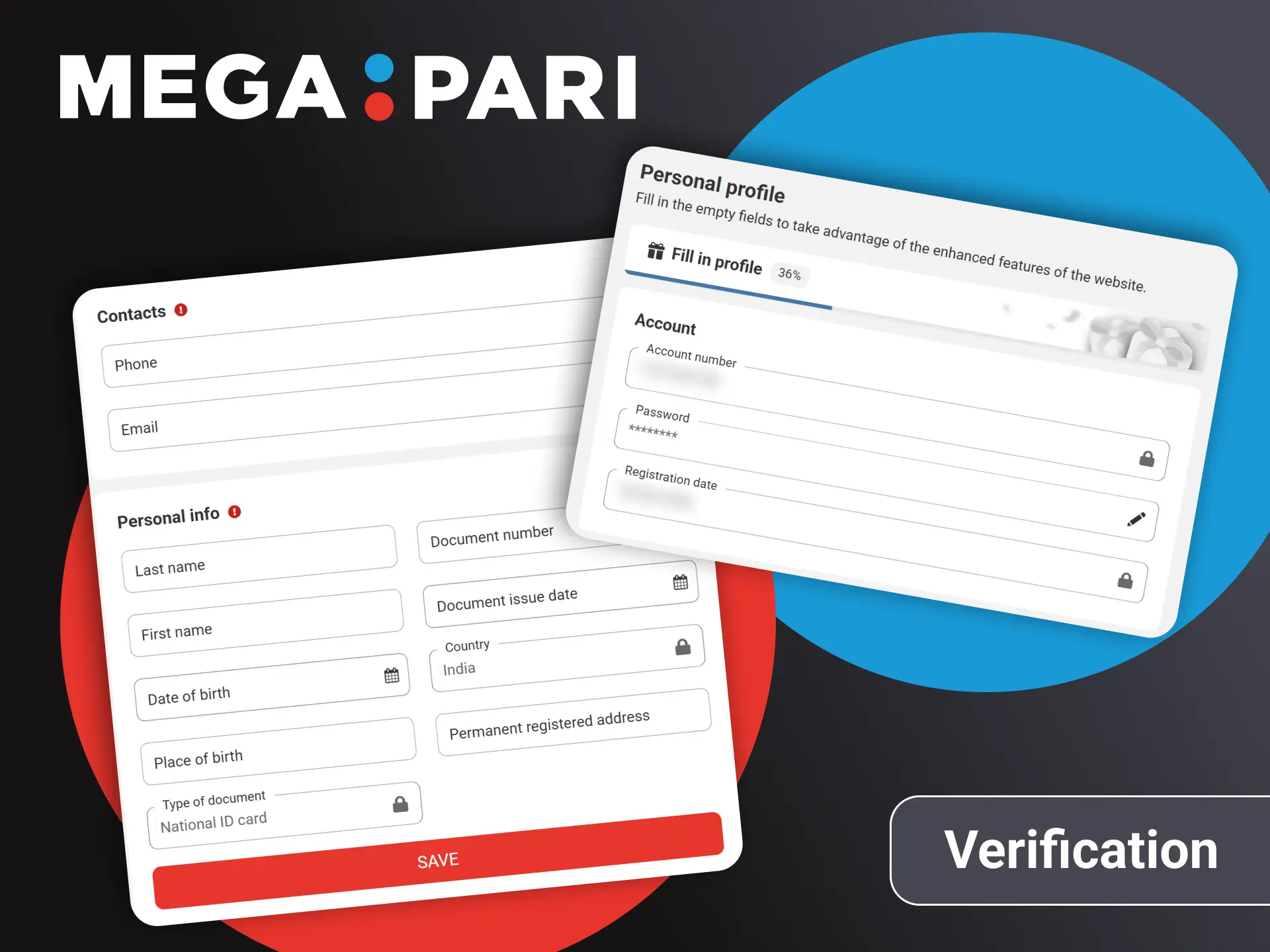 Complete the security identity verification process inside official Megapari website.